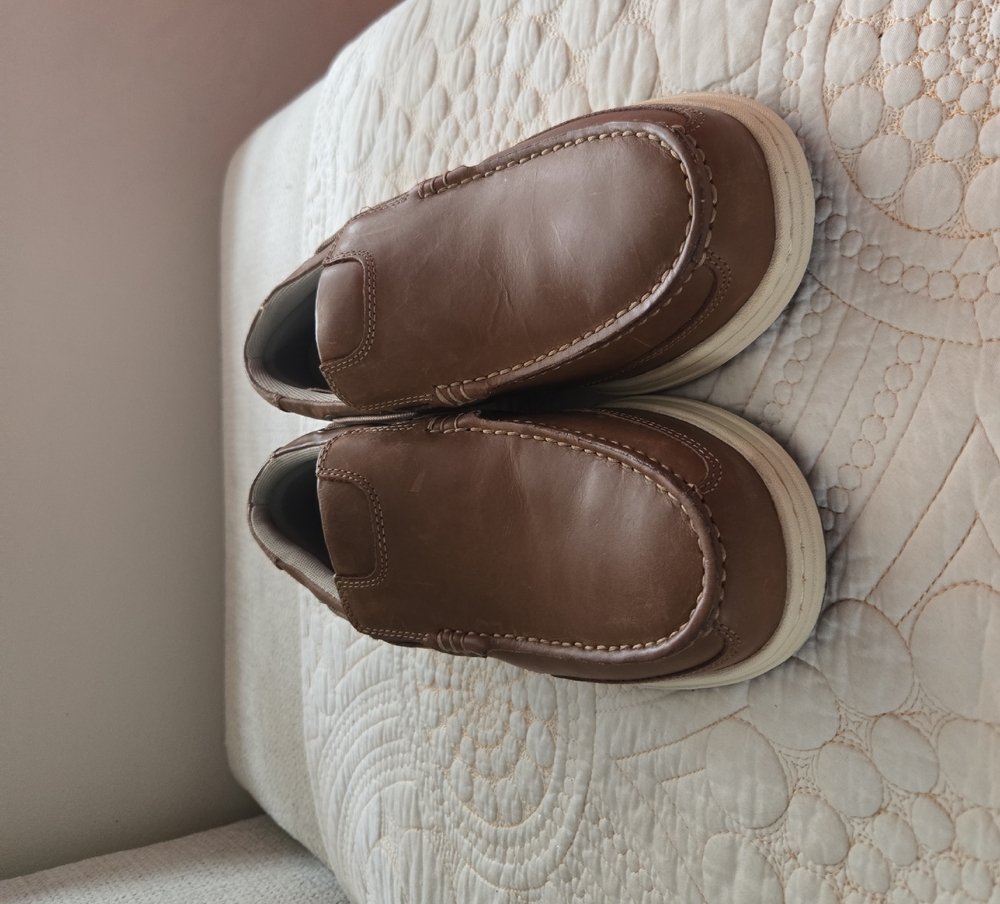 Dockers Tan Leather Slip-On Loafers